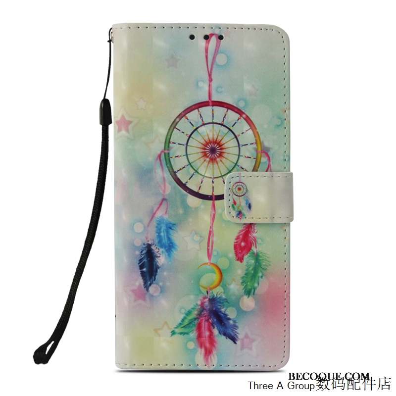 Samsung Galaxy Note 9 Coque Peinture Protection Tout Compris Étui Rose Étui En Cuir
