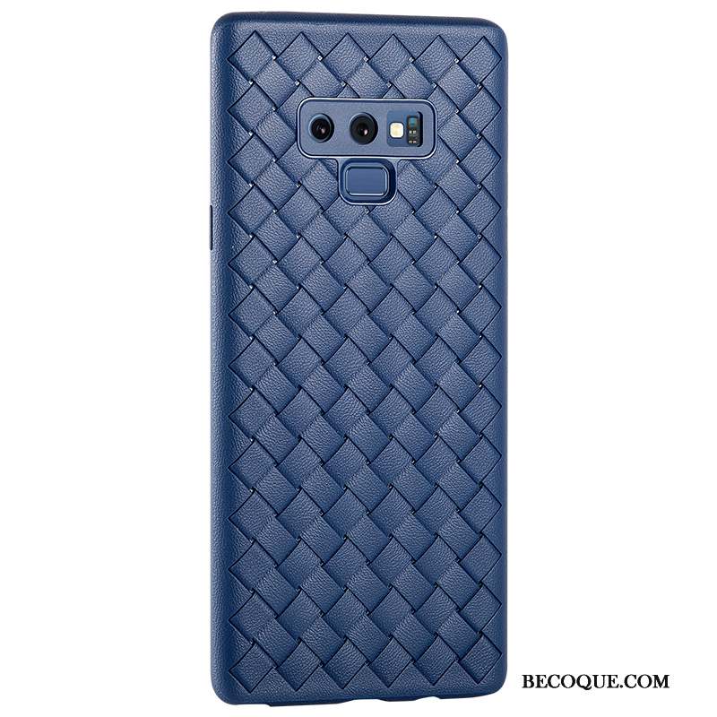 Samsung Galaxy Note 9 Coque Silicone Qualité Cuir Délavé En Daim Respirant Personnalité