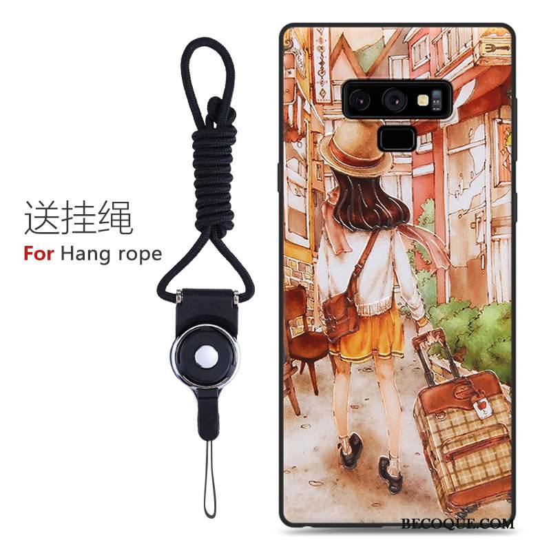 Samsung Galaxy Note 9 Dessin Animé Gaufrage Silicone Coque De Téléphone Protection Étui