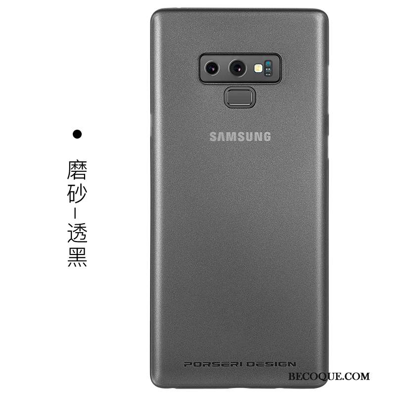 Samsung Galaxy Note 9 Délavé En Daim Modèle Fleurie Transparent Personnalité Coque Noir