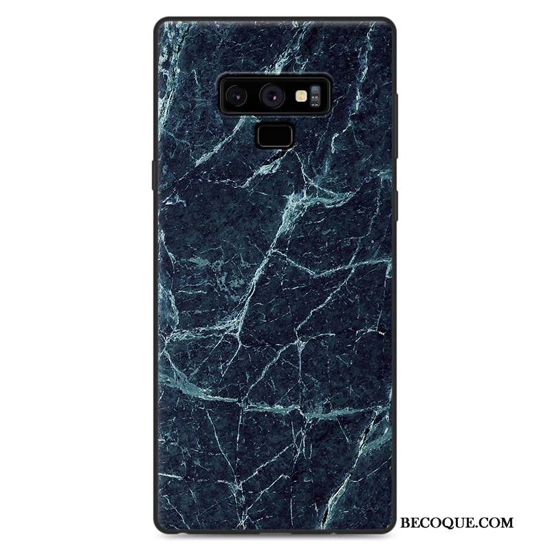 Samsung Galaxy Note 9 Grain De Bois Simple Protection Coque De Téléphone Étui Noir