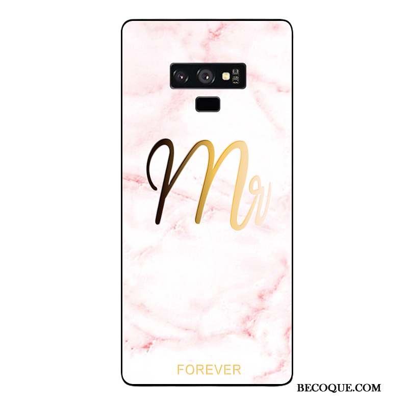 Samsung Galaxy Note 9 Ornements Suspendus Coque De Téléphone Tendance Blanc Protection Incassable