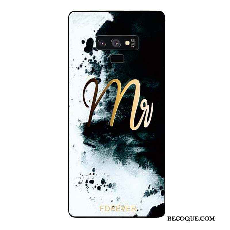 Samsung Galaxy Note 9 Ornements Suspendus Coque De Téléphone Tendance Blanc Protection Incassable