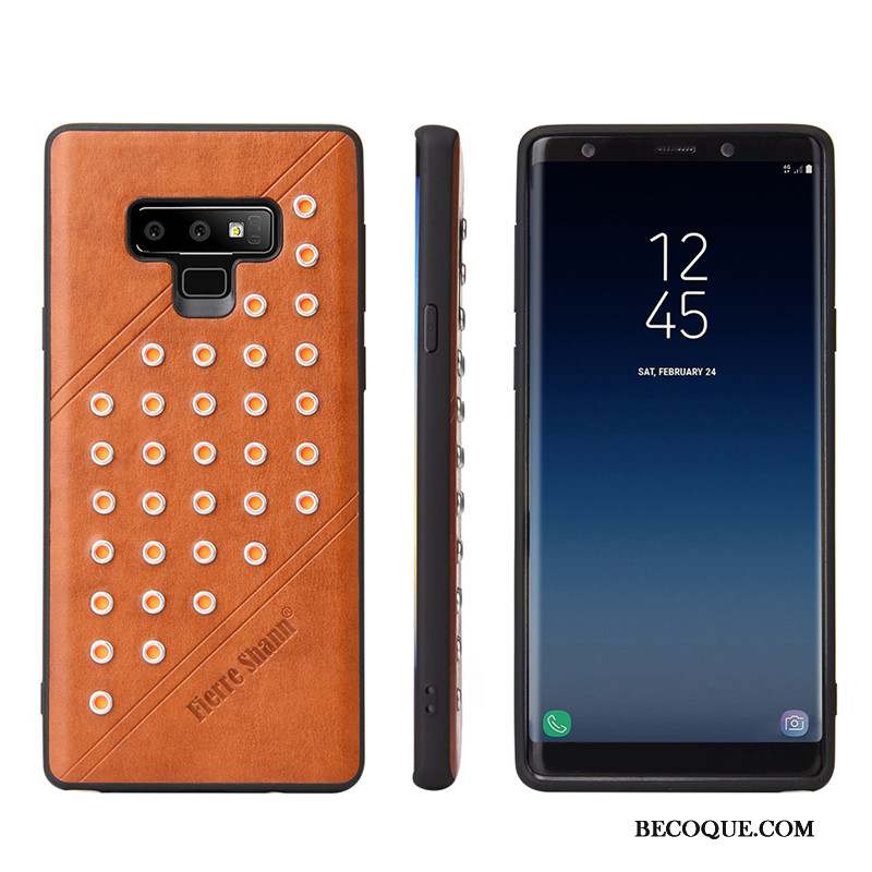 Samsung Galaxy Note 9 Protection Business Étui En Cuir Coque De Téléphone Tendance Tout Compris