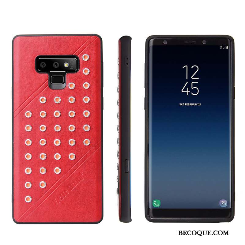 Samsung Galaxy Note 9 Protection Business Étui En Cuir Coque De Téléphone Tendance Tout Compris