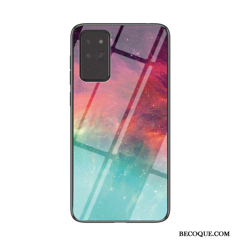 Samsung Galaxy Note20 Coque Étui Verre Peinture Incassable Tout Compris Dégradé