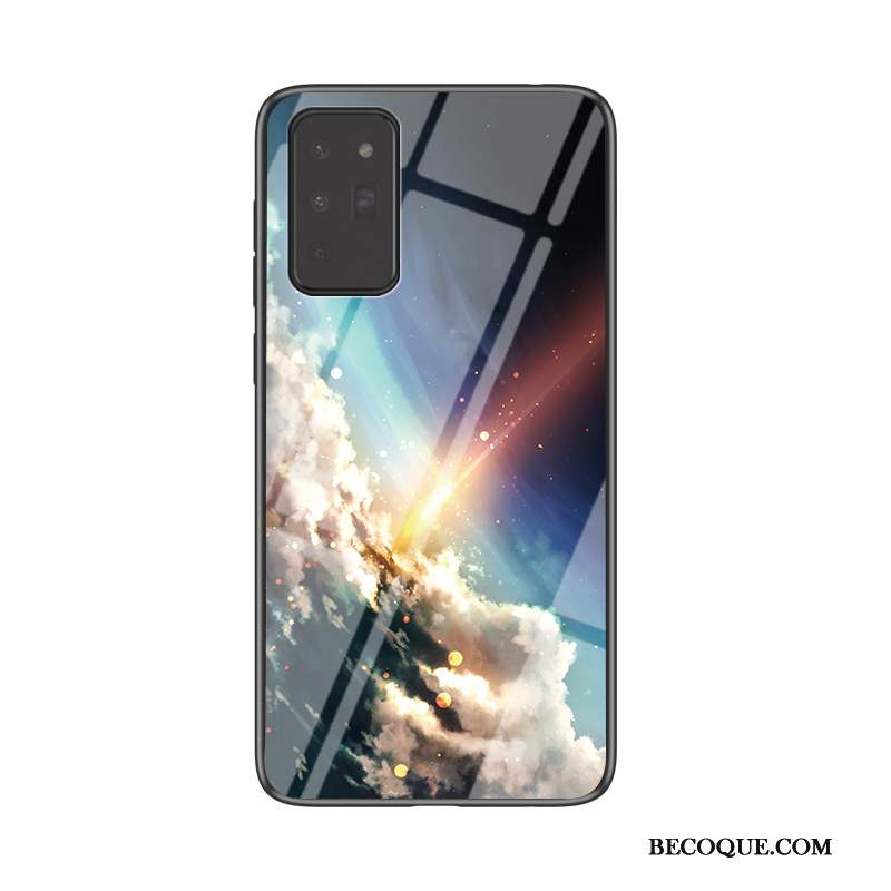 Samsung Galaxy Note20 Coque Étui Verre Peinture Incassable Tout Compris Dégradé