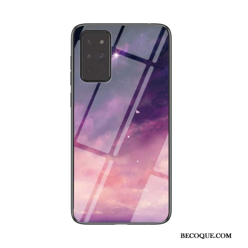 Samsung Galaxy Note20 Coque Étui Verre Peinture Incassable Tout Compris Dégradé