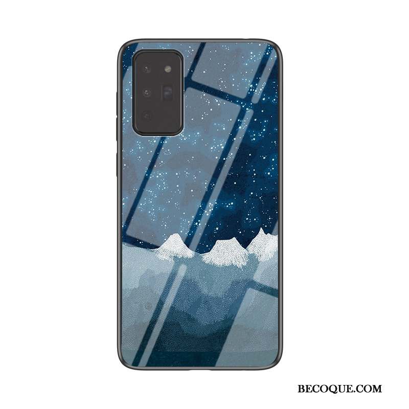 Samsung Galaxy Note20 Coque Étui Verre Peinture Incassable Tout Compris Dégradé