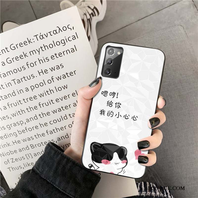 Samsung Galaxy Note20 Losange Coque Dessin Animé Tendance Noir De Téléphone