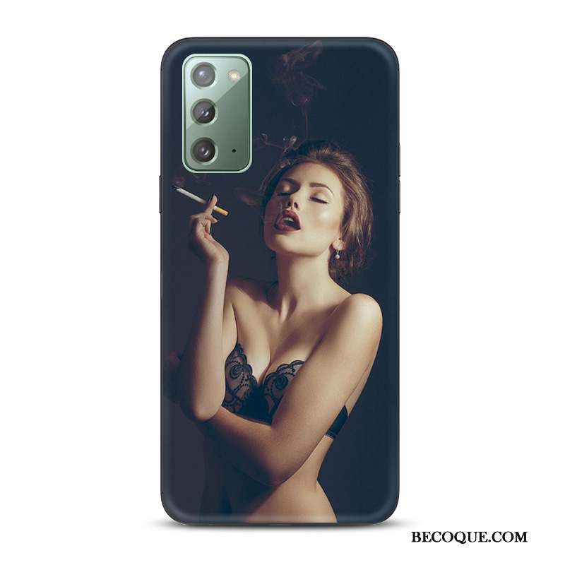 Samsung Galaxy Note20 Nouveau Sexy Noir Téléphone Portable Coque De Téléphone Vent