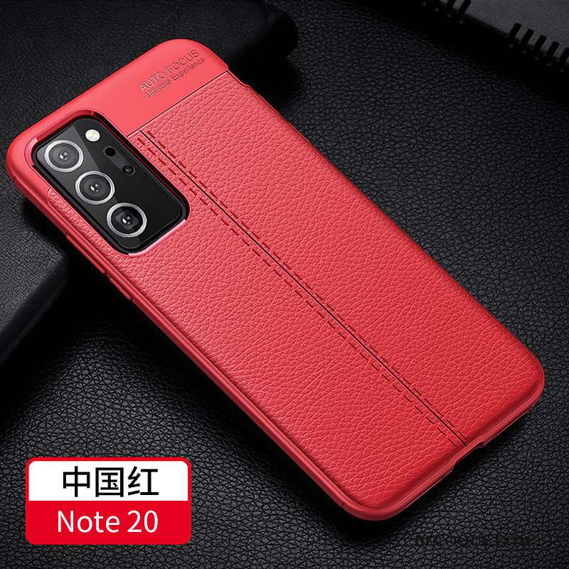 Samsung Galaxy Note20 Protection Silicone Créatif Coque De Téléphone Personnalité Cuir