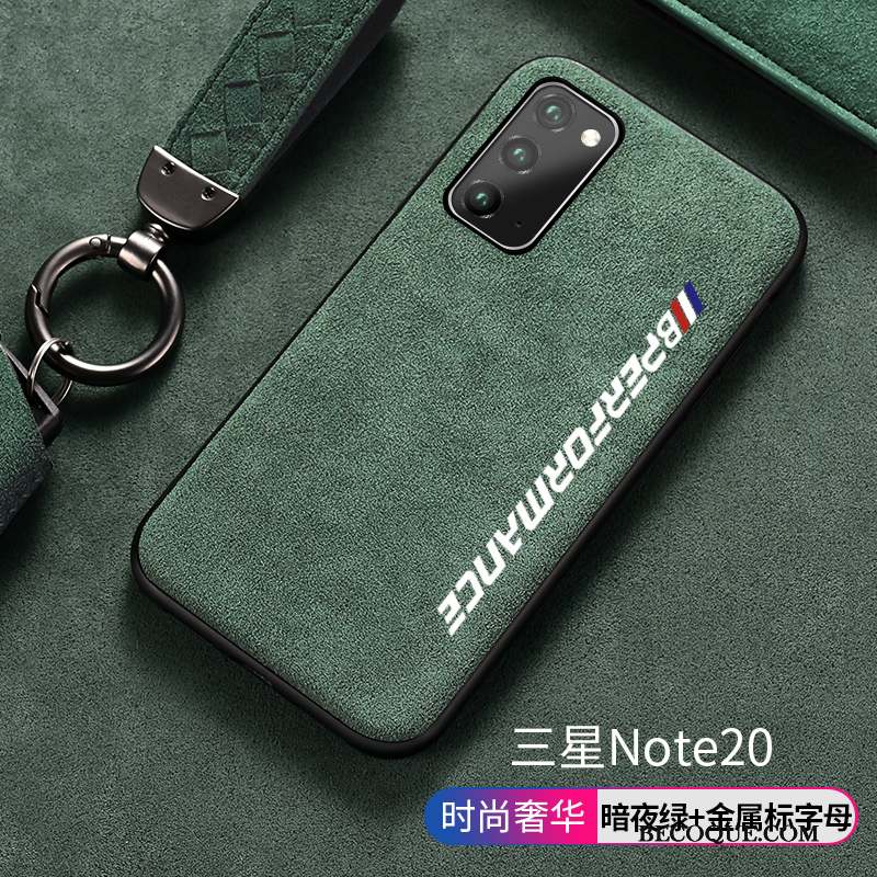 Samsung Galaxy Note20 Protection Tout Compris Coque Étui Vert Silicone
