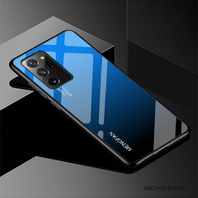 Samsung Galaxy Note20 Ultra Coque Dégradé Incassable Tendance Verre Protection Étui