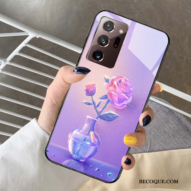 Samsung Galaxy Note20 Ultra Coque Frais Personnalisé Dessin Animé Étui Rêver Violet