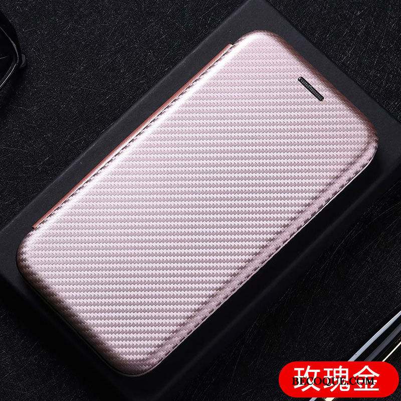 Samsung Galaxy Note20 Ultra Coque Housse Magnétisme Support Fibre Rose Carte