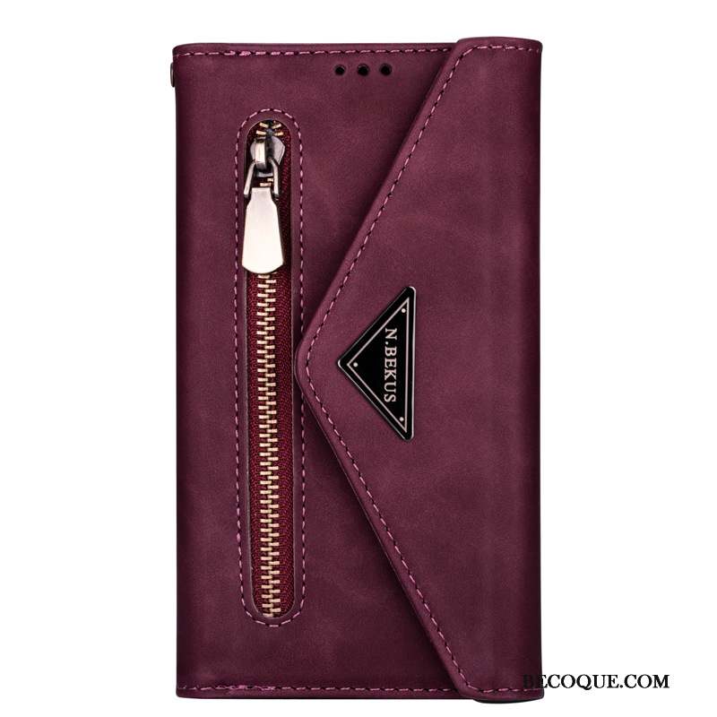 Samsung Galaxy Note20 Ultra Housse Rose Étui En Cuir Coque De Téléphone