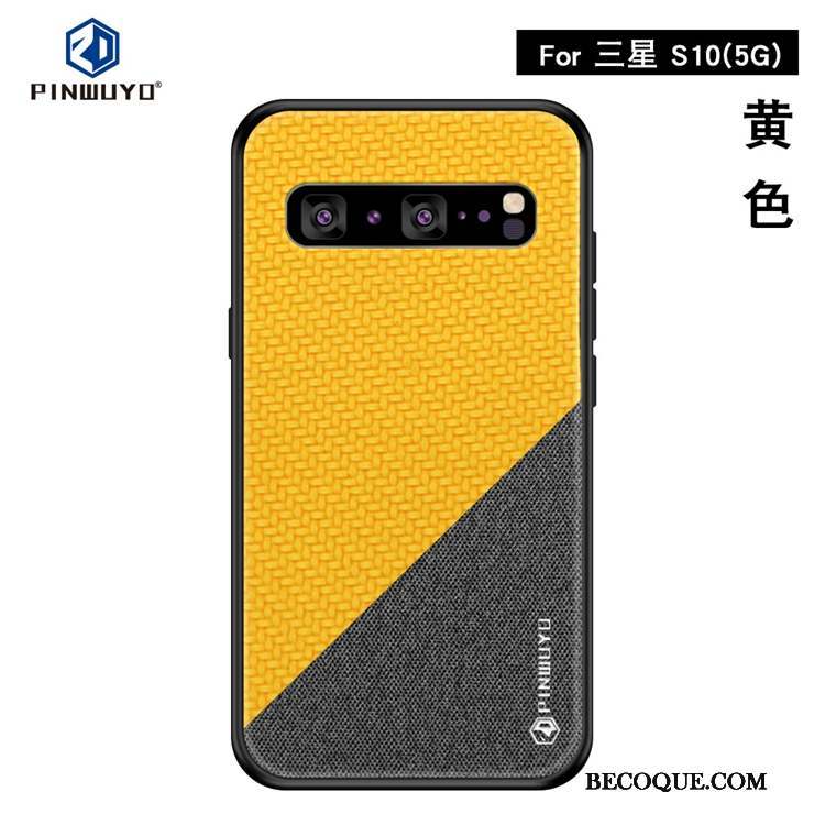 Samsung Galaxy S10 5g Modèle Fleurie Coque De Téléphone Étui Tissu Incassable