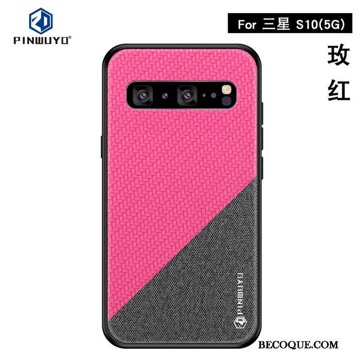 Samsung Galaxy S10 5g Modèle Fleurie Coque De Téléphone Étui Tissu Incassable