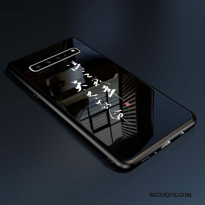 Samsung Galaxy S10 5g Protection Coque Noir Étui Verre Silicone