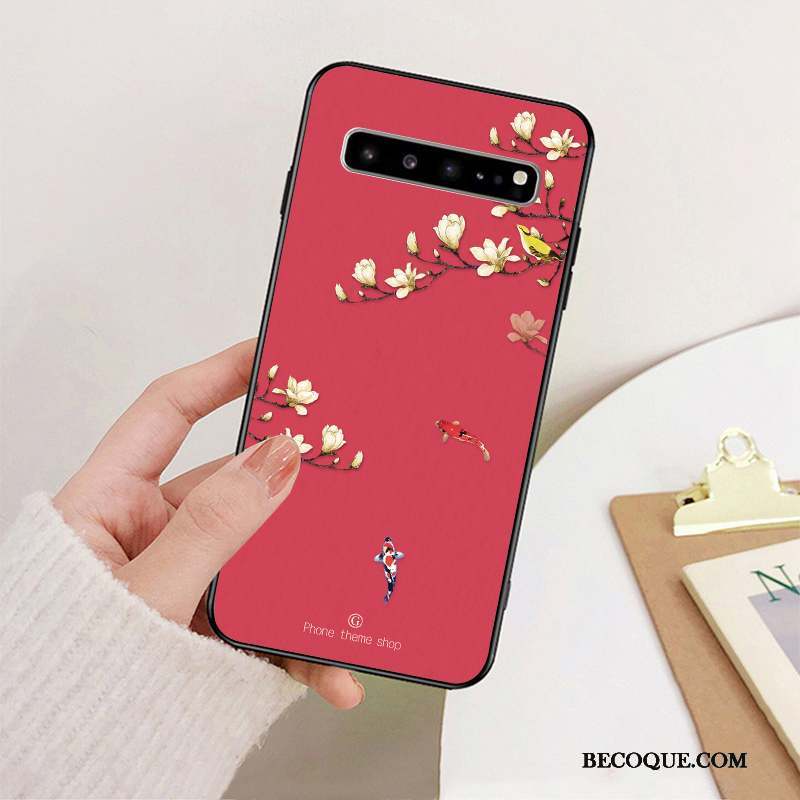 Samsung Galaxy S10 5g Style Chinois Protection Art Étui Coque De Téléphone Simple