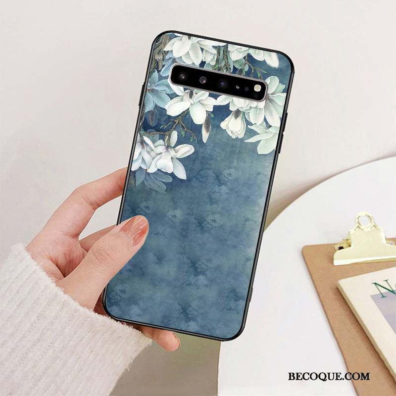 Samsung Galaxy S10 5g Style Chinois Protection Art Étui Coque De Téléphone Simple