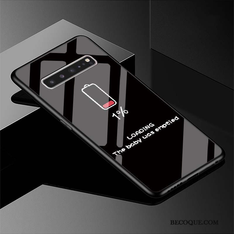Samsung Galaxy S10 5g Étui Coque De Téléphone Simple Verre Vert Protection