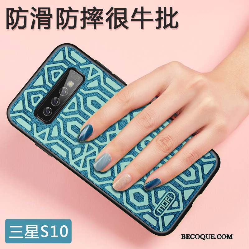 Samsung Galaxy S10 Bleu Coque De Téléphone Nouveau Créatif Luxe Étui