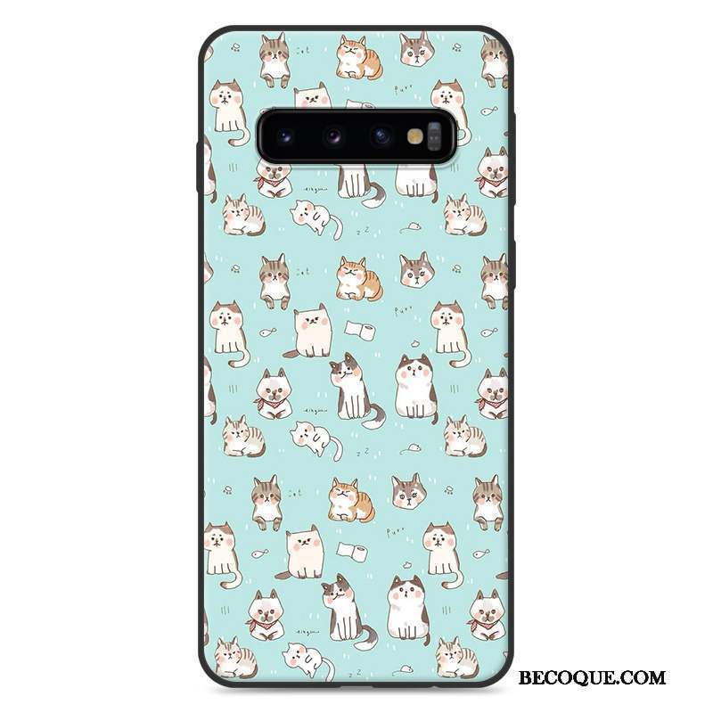 Samsung Galaxy S10+ Bleu Nouveau Coque De Téléphone Peinture Paysage Étui