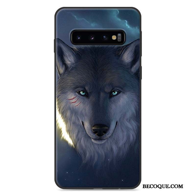 Samsung Galaxy S10+ Bleu Nouveau Coque De Téléphone Peinture Paysage Étui