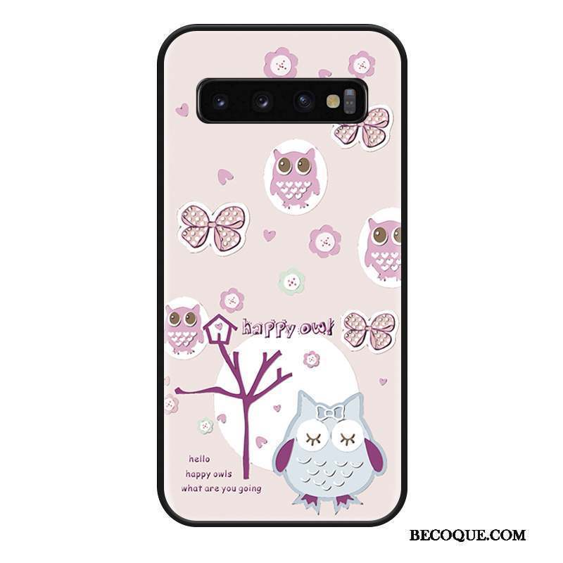 Samsung Galaxy S10 Charmant Protection Étui Créatif Net Rouge Coque De Téléphone