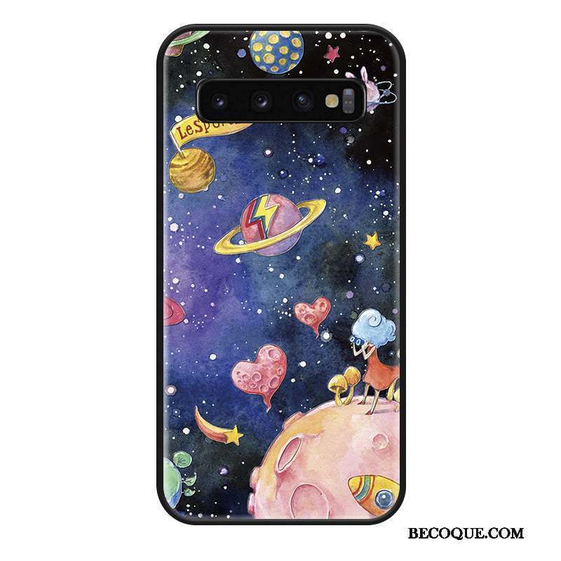 Samsung Galaxy S10+ Coque Ciel Étoilé Tout Compris Marque De Tendance Charmant Étui Ornements Suspendus