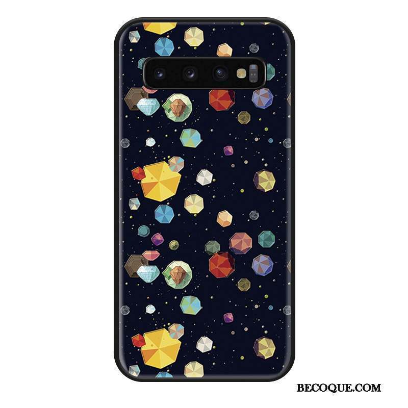 Samsung Galaxy S10+ Coque Ciel Étoilé Tout Compris Marque De Tendance Charmant Étui Ornements Suspendus