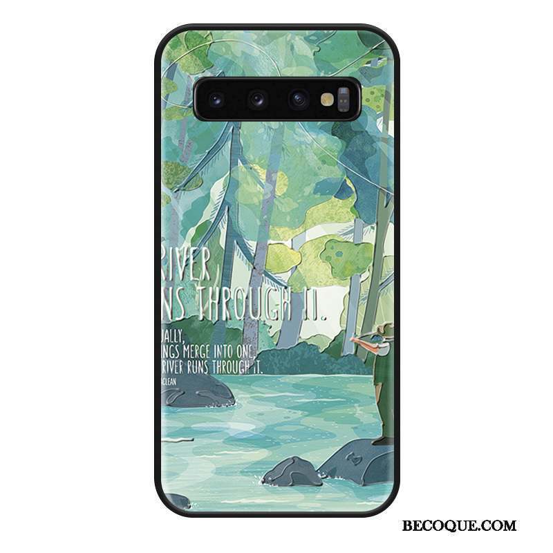 Samsung Galaxy S10+ Coque Créatif Ornements Suspendus Vent Business Marque De Tendance Personnalité