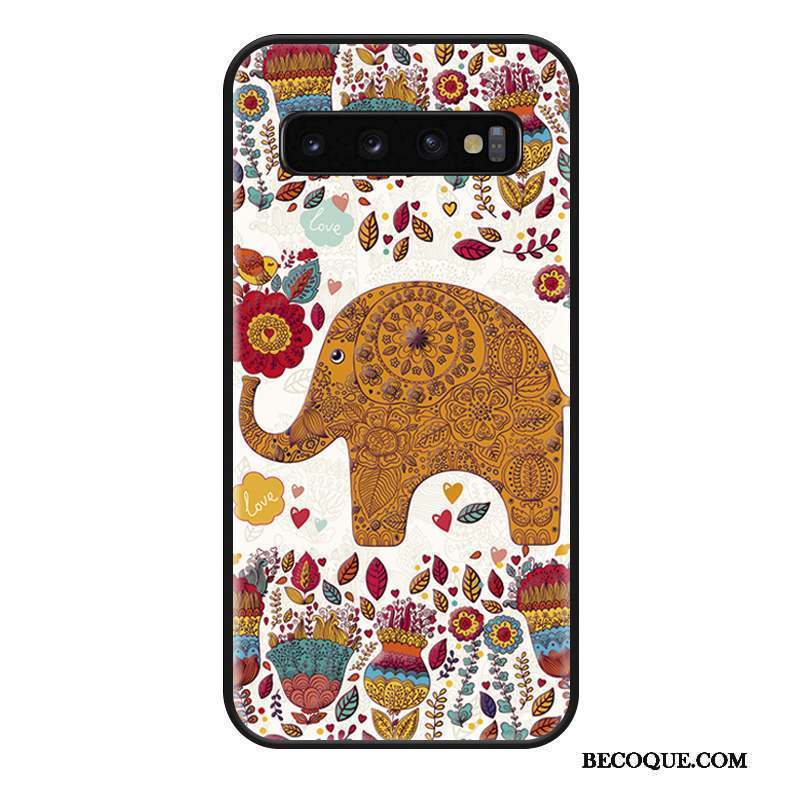 Samsung Galaxy S10+ Coque Créatif Protection Dessin Animé Multicolore Incassable Tout Compris