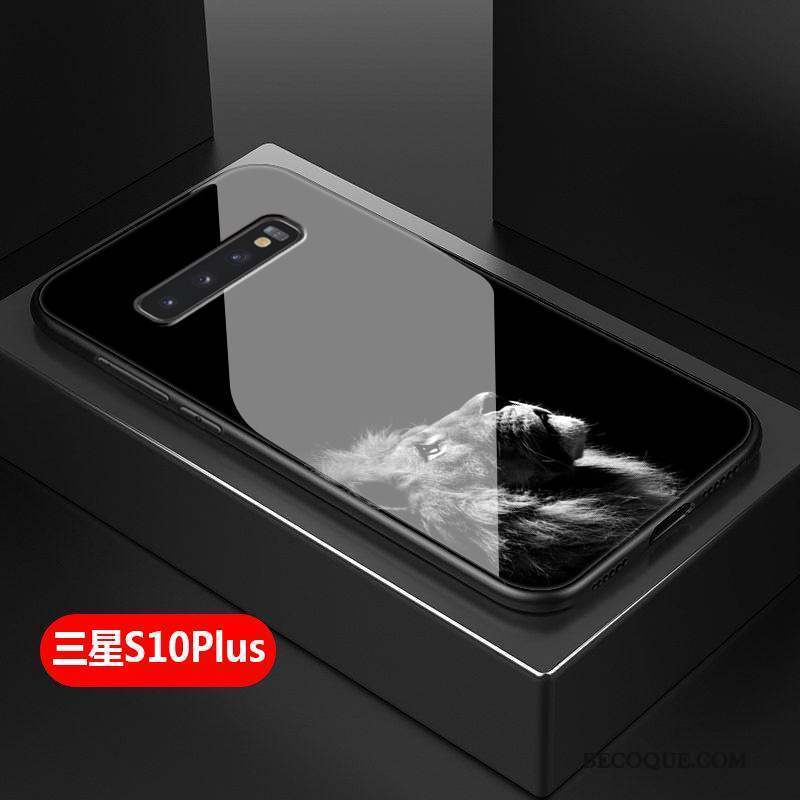 Samsung Galaxy S10+ Coque De Téléphone Mode Verre Tout Compris Créatif Difficile