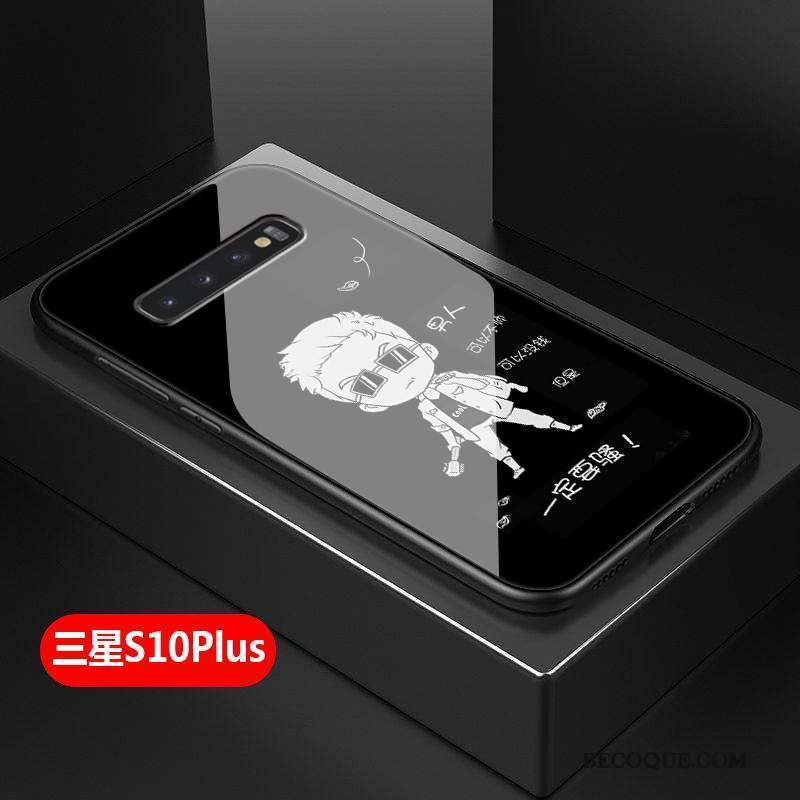 Samsung Galaxy S10+ Coque De Téléphone Mode Verre Tout Compris Créatif Difficile