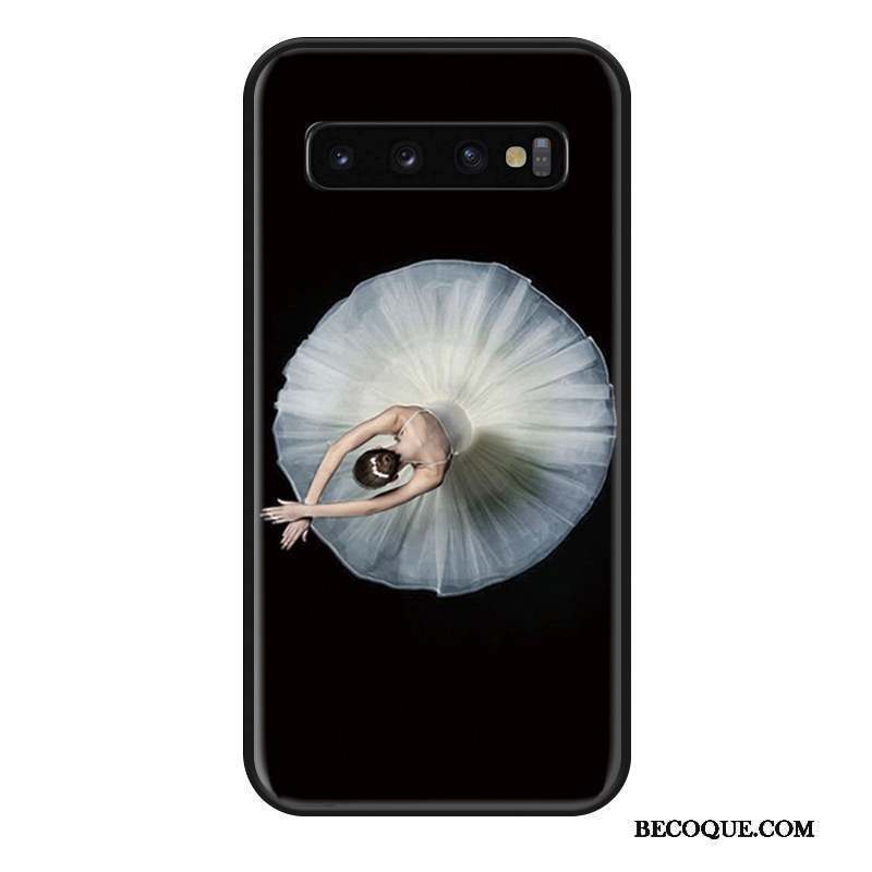 Samsung Galaxy S10+ Coque De Téléphone Protection Personnalité Tout Compris Ornements Suspendus Noir
