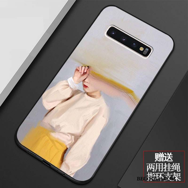 Samsung Galaxy S10 Coque De Téléphone Tout Compris Protection Jaune Net Rouge Incassable