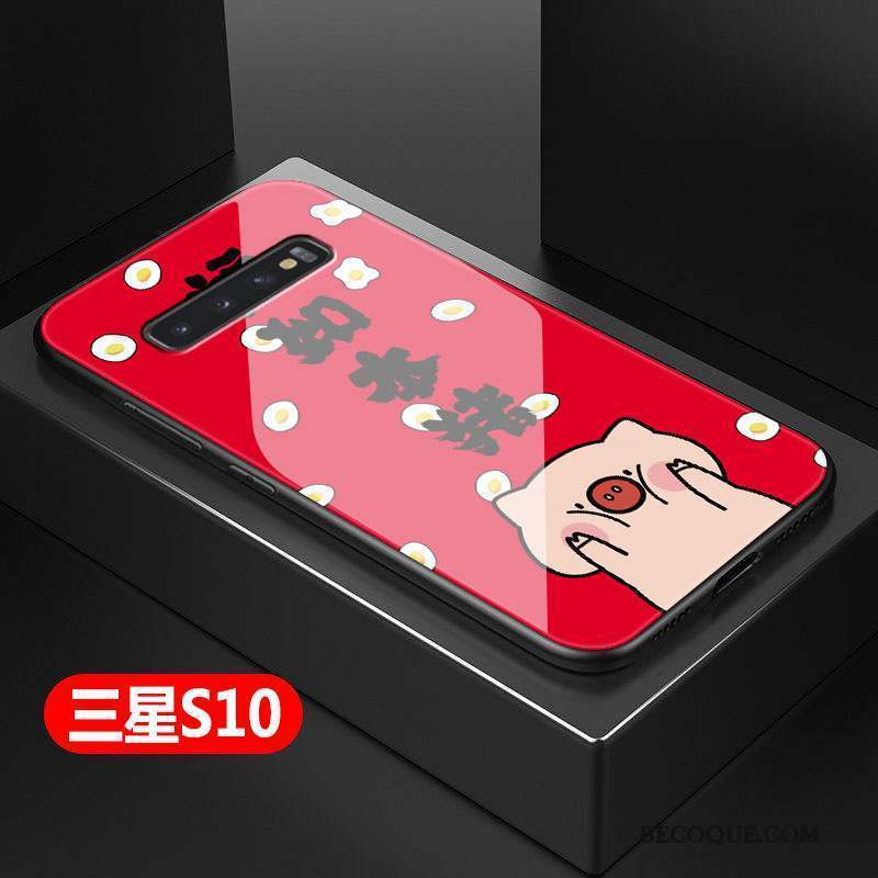 Samsung Galaxy S10 Coque Dessin Animé Difficile Personnalité Protection Tout Compris Mode