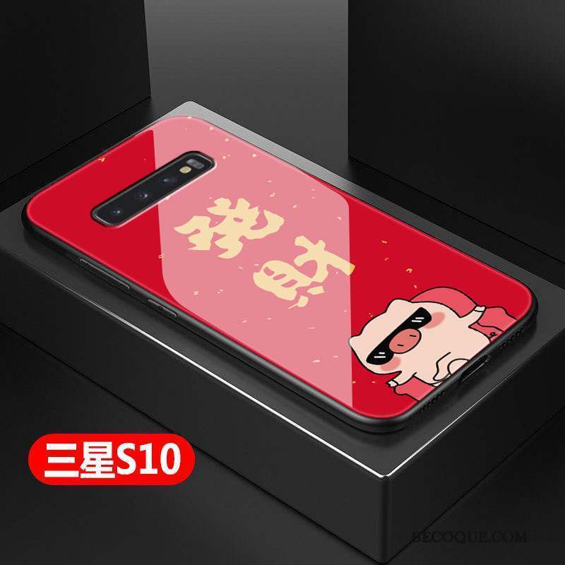 Samsung Galaxy S10 Coque Dessin Animé Difficile Personnalité Protection Tout Compris Mode