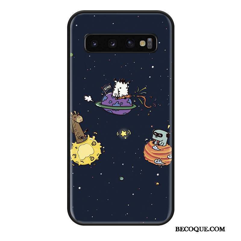 Samsung Galaxy S10+ Coque Fluide Doux Étui Marque De Tendance Créatif Personnalité Silicone