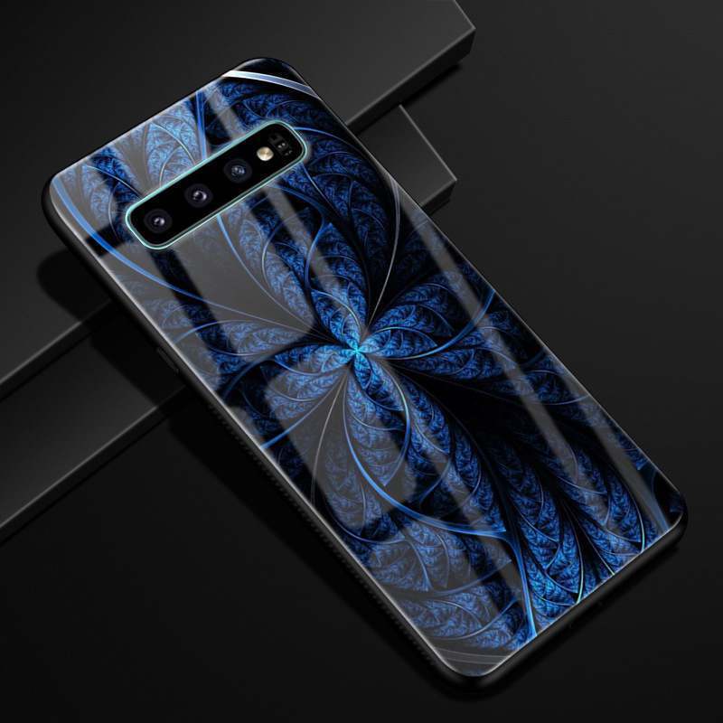 Samsung Galaxy S10+ Coque Incassable Étui Tendance Ciel Étoilé Verre Luxe