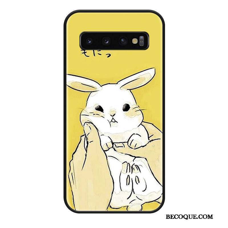 Samsung Galaxy S10+ Coque Net Rouge Dessin Animé Tout Compris Protection Amoureux Charmant