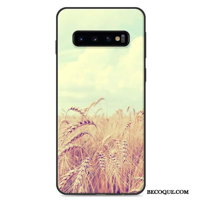 Samsung Galaxy S10+ Coque Nouveau Étui Vent Ornements Suspendus Anneau Protection