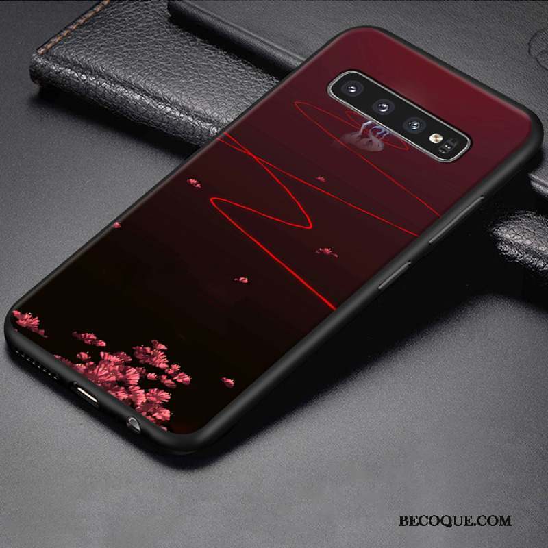 Samsung Galaxy S10 Coque Personnalisé Bleu Personnalité Dessin Animé Étui Protection