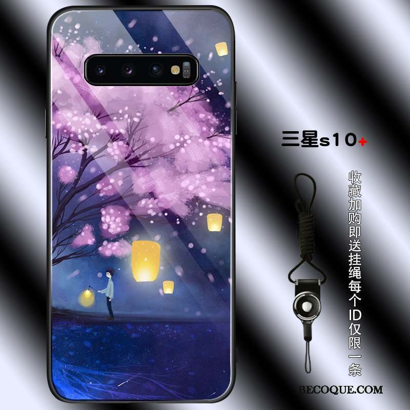 Samsung Galaxy S10+ Coque Personnalité Tout Compris Silicone Protection Jeunesse Marque De Tendance