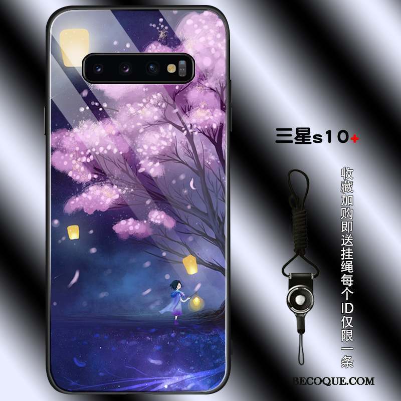 Samsung Galaxy S10+ Coque Personnalité Tout Compris Silicone Protection Jeunesse Marque De Tendance