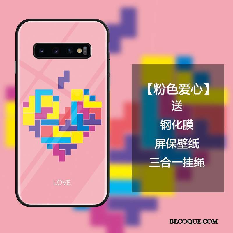 Samsung Galaxy S10 Coque Personnalité Étui Amour Créatif Ornements Suspendus Tout Compris