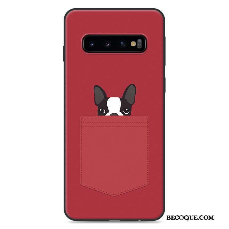 Samsung Galaxy S10+ Coque Protection Silicone Charmant Violet Personnalité Étui